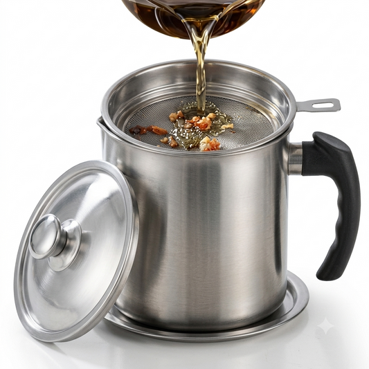 ReFry Pot - Strain, Store & Reuse Cooking Oil